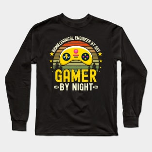 biomechanical engineering  Lover by Day Gamer By Night For Gamers Long Sleeve T-Shirt